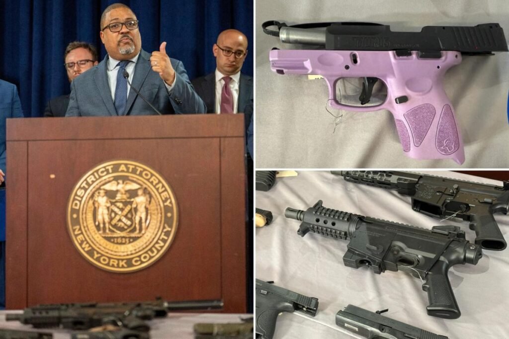 Father-son duo peddled ghost guns — including lilac revolver and Uzi — in illicit ‘Iron Pipeline’: NYC cops Father-son duo peddled ghost guns — including lilac revolver and Uzi — in illicit ‘Iron Pipeline’: NYC cops