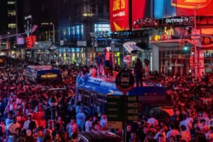 Teen shot during Knicks madness takeover in Times Square Teen shot during Knicks madness takeover in Times Square