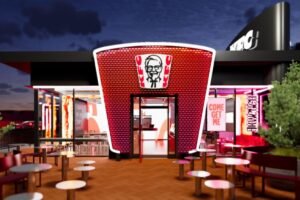 KFC unveils brand overhaul with modern open-concept restaurant design