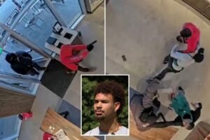 Starbucks workers bravely fight off robbers before they were fired for stopping duo, new video shows Starbucks workers bravely fight off robbers before they were fired for stopping duo, new video shows