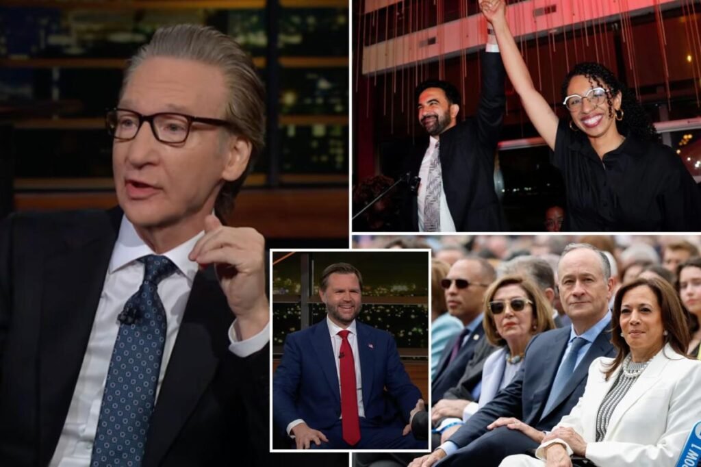 Bill Maher tells Vance his 2028 vote is ‘in play’ as he rips key Dems for refusing to appear on his show