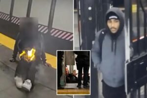 NYC teen arsonist sentenced to 5 years in prison for setting sleeping homeless man on fire on subway NYC teen arsonist sentenced to 5 years in prison for setting sleeping homeless man on fire on subway