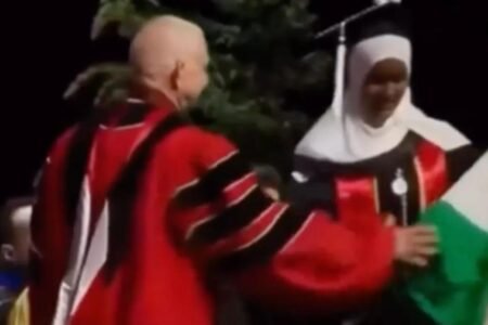 Seattle University provost yanks Palestinian flag from graduating Muslim student at commencement ceremony Seattle University provost yanks Palestinian flag from graduating Muslim student at commencement ceremony