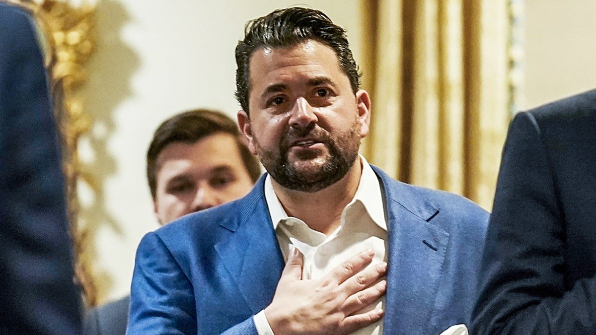 Nick Adams speaking at a book event at the Capitol Hill Club in Washington, D.C.