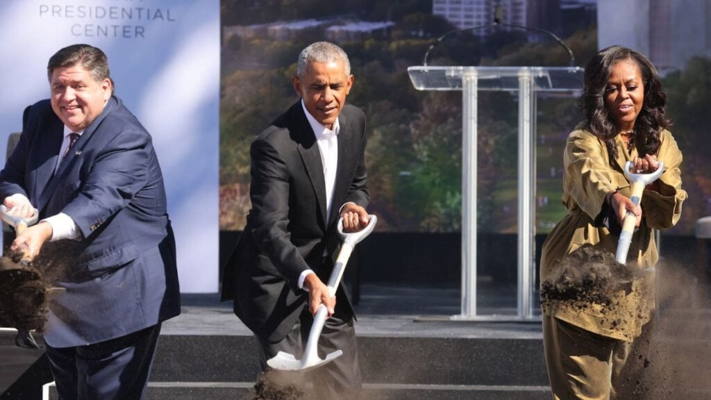 White House seizes on delayed Obama presidential center opening to crown Trump ‘Builder-in-Chief’ White House seizes on delayed Obama presidential center opening to crown Trump ‘Builder-in-Chief’