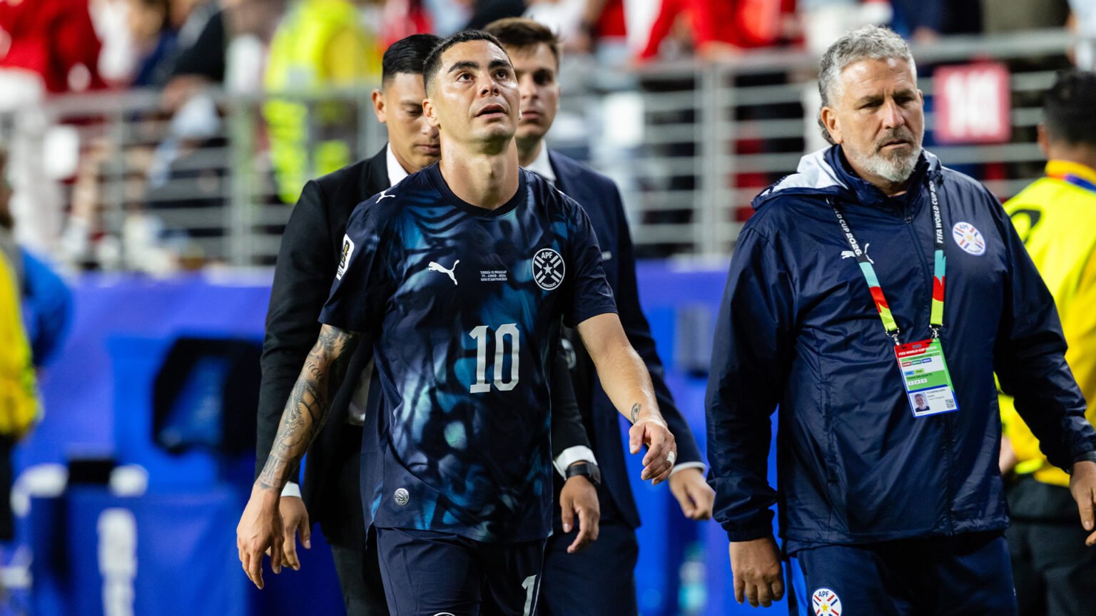 Paraguay’s Almiron The 1st Player Red-Carded At The World Cup Under New Rule Paraguay’s Almiron The 1st Player Red-Carded At The World Cup Under New Rule