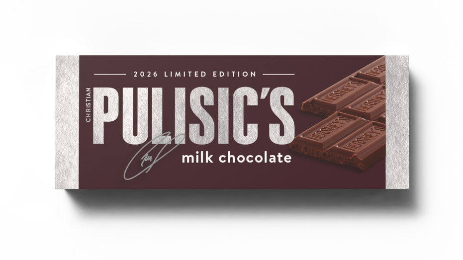 A PULISIC'S Milk Chocolate Bar made by Hershey's