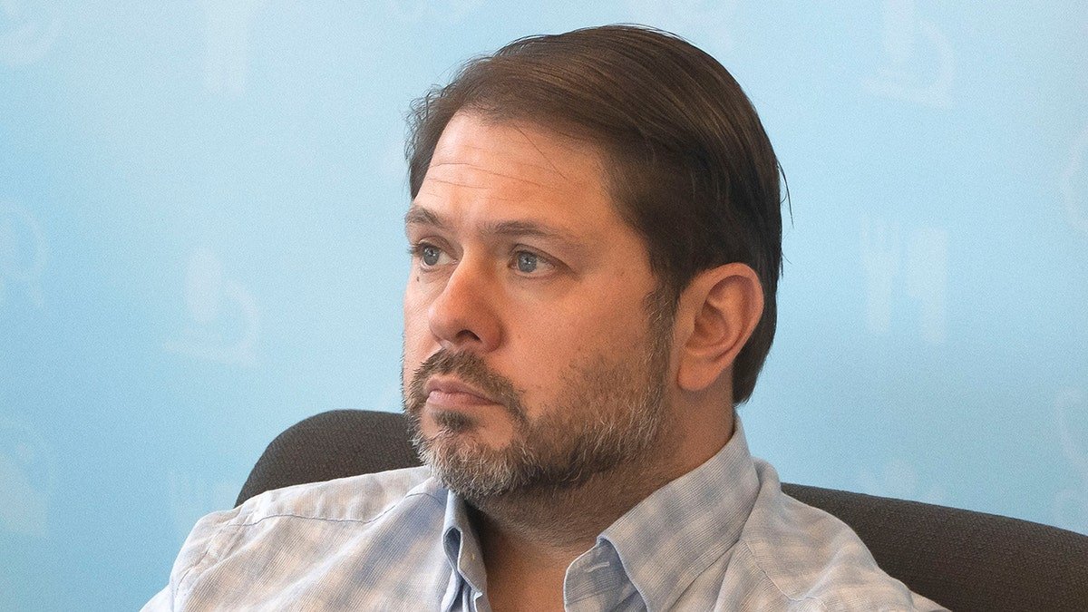 Sen. Ruben Gallego listening during a town hall at NOAH Cholla Health Center in Scottsdale, Arizona