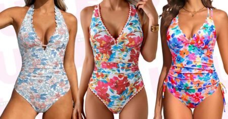 We’re Swapping Boring Black Swimsuits for These Colorful (And Slimming) One-Pieces — From 