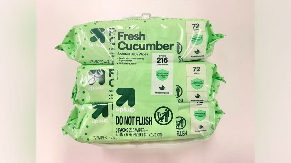 Cucumber scented baby wipes from Target