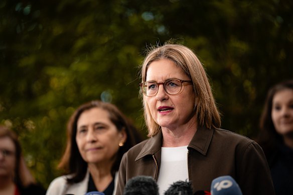 Premier Jacinta Allan on Sunday.