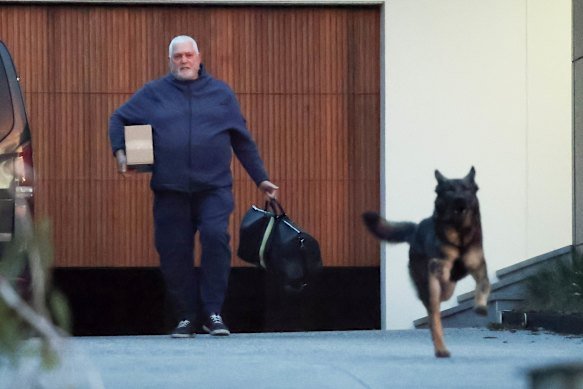 Mick Gatto after being interviewed by police in June.