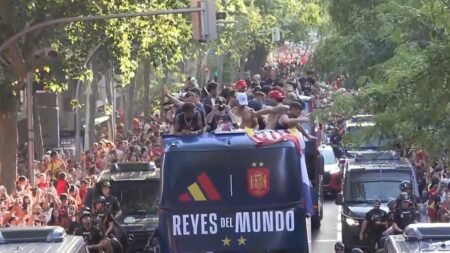 More than a million fans pack the streets of Madrid More than a million fans pack the streets of Madrid