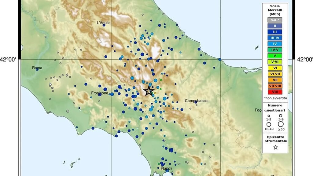 Italy: 4.1 earthquake hits Isernia province, residents flee homes Italy: 4.1 earthquake hits Isernia province, residents flee homes