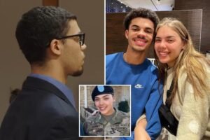 US Army soldier Zarrius Hildabrand emotionless as he’s convicted of killing wife, covering up her death US Army soldier Zarrius Hildabrand emotionless as he’s convicted of killing wife, covering up her death