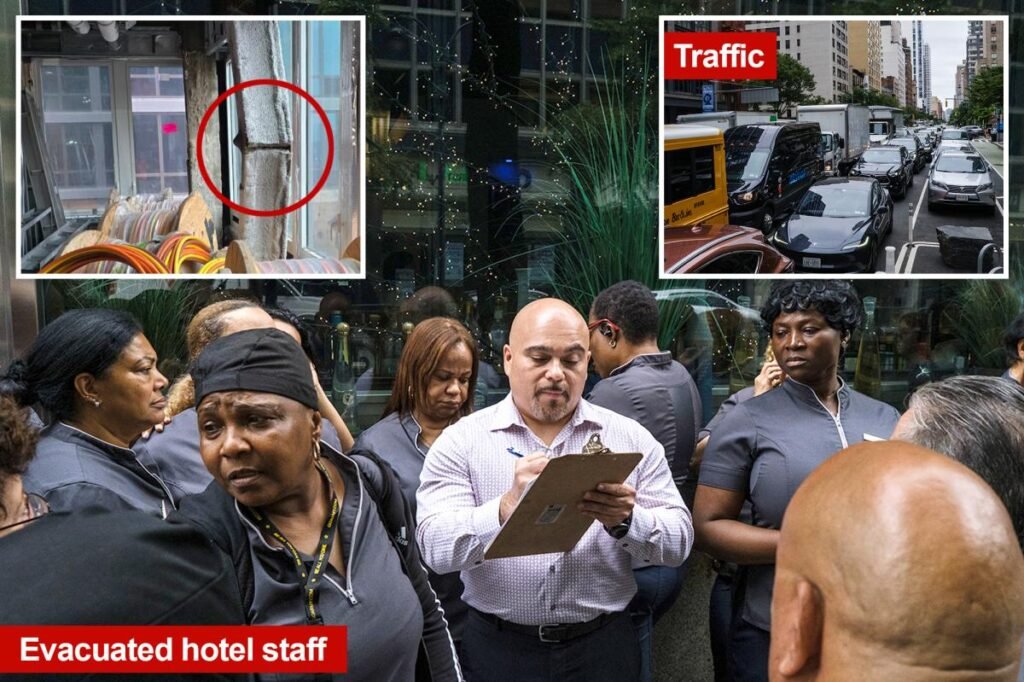 Massive ‘frozen zone’ around buckling NYC building leaves throngs out on the street — with no idea when they can return Massive ‘frozen zone’ around buckling NYC building leaves throngs out on the street — with no idea when they can return