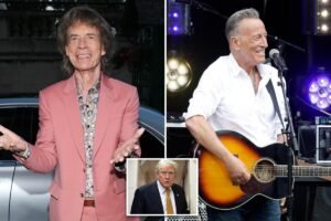 Mick Jagger says fans don’t want political lectures at concerts after Bruce Springsteen’s anti-Trump speeches Mick Jagger says fans don’t want political lectures at concerts after Bruce Springsteen’s anti-Trump speeches