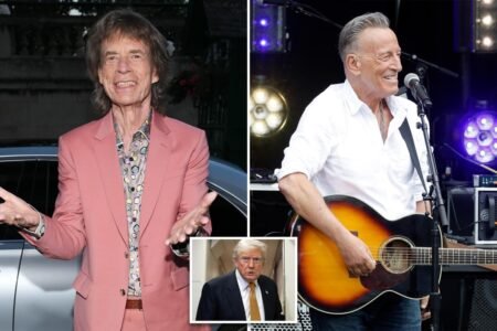 Mick Jagger says fans don’t want political lectures at concerts after Bruce Springsteen’s anti-Trump speeches