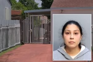 Mom allegedly chained daughter, 13, to fence in scorching heat because she needed ‘a break’ Mom allegedly chained daughter, 13, to fence in scorching heat because she needed ‘a break’