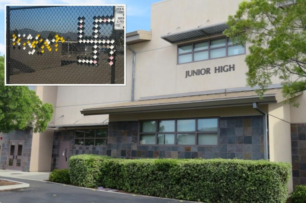 Swastika and racial slur removed from California elementary school – parents outraged on social media Swastika and racial slur removed from California elementary school – parents outraged on social media