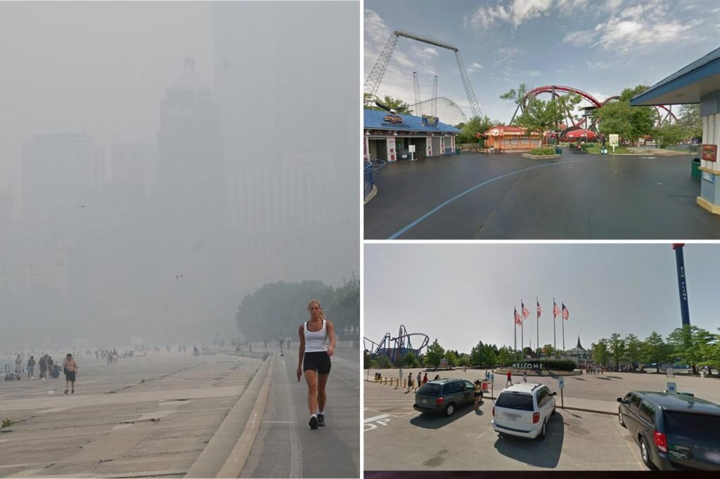 Six Flags Great America closes as Canadian wildfire smoke spreads across US