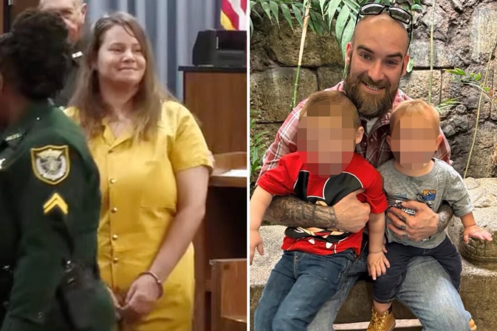 Mom who murdered her ex while he picked up their kids from daycare smiles as gets huge sentence Mom who murdered her ex while he picked up their kids from daycare smiles as gets huge sentence