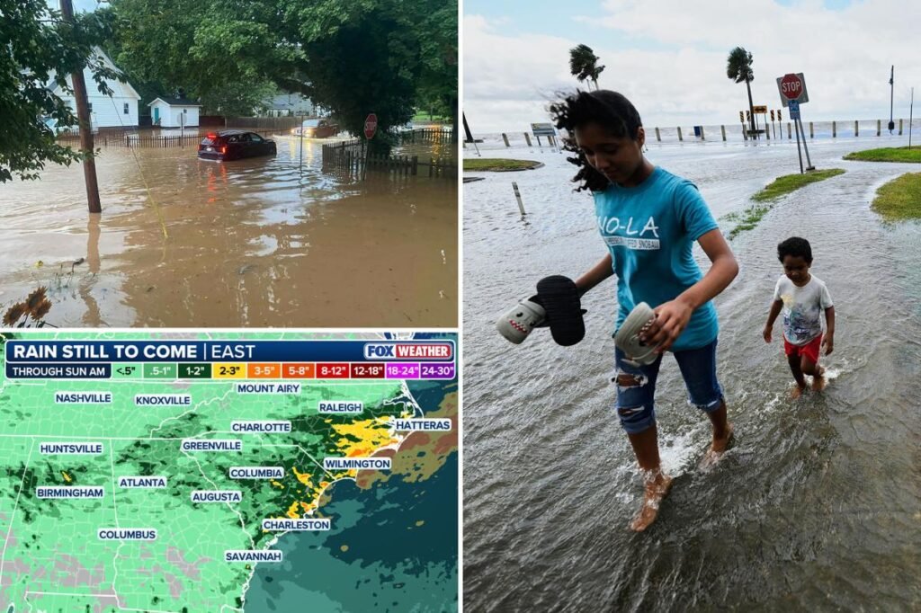 More than 25 million Americans under threat as dangerous flash flooding targets Carolina coast More than 25 million Americans under threat as dangerous flash flooding targets Carolina coast