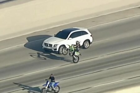 Insane police chase caught on camera as dangerous high-speed driver rips across Los Angeles Insane police chase caught on camera as dangerous high-speed driver rips across Los Angeles