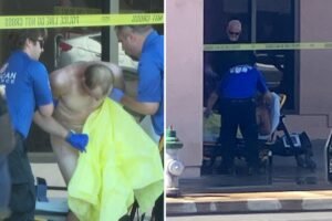Naked man caught peering through ceiling after hiding at California plasma donation center Naked man caught peering through ceiling after hiding at California plasma donation center