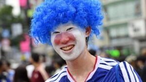 Blue-haired World Cup fan breaks silence after his emotional reaction goes viral Blue-haired World Cup fan breaks silence after his emotional reaction goes viral