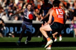 Jake Stringer kicks seven goals as Giants end Dockers’ 14-game winning streak Jake Stringer kicks seven goals as Giants end Dockers’ 14-game winning streak