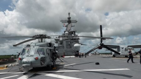 Navy suspends search for sailor who went missing when helicopter went down in Arabian Sea