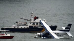 Pilot declares mayday before seaplane comes down in New York City’s East River