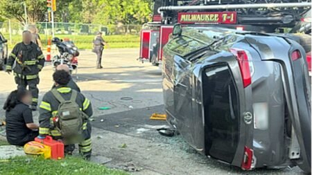 SEE IT: ICE agents pause arrest operation to save woman in rollover crash SEE IT: ICE agents pause arrest operation to save woman in rollover crash