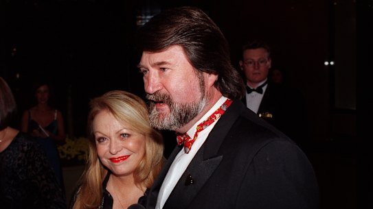 “We shall not see his like again”:  Actor Jackie Weaver and broadcaster Derryn Hinch.