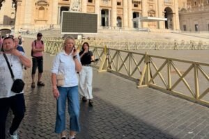 Nationals Senator Bridget McKenzie spotted taking time out in Rome after London conservative chatfest Nationals Senator Bridget McKenzie spotted taking time out in Rome after London conservative chatfest