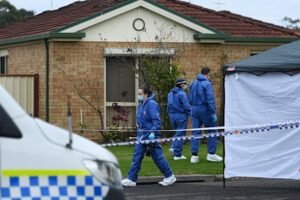 Man arrested after body found dead burnt house in western Sydney