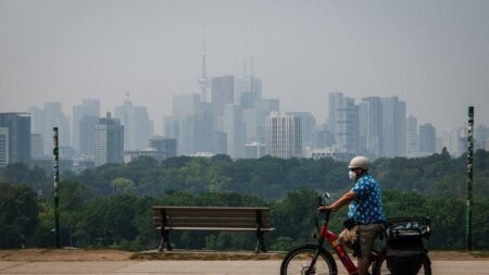 Air quality concerns from Canadian wildfires force rescheduling of two professional sports games Air quality concerns from Canadian wildfires force rescheduling of two professional sports games
