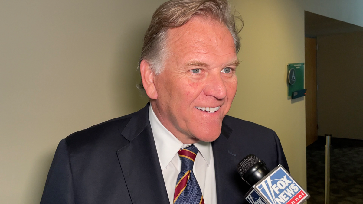 Mike Rogers is backed President Donald Trump as he runs for the Senate in Michigan
