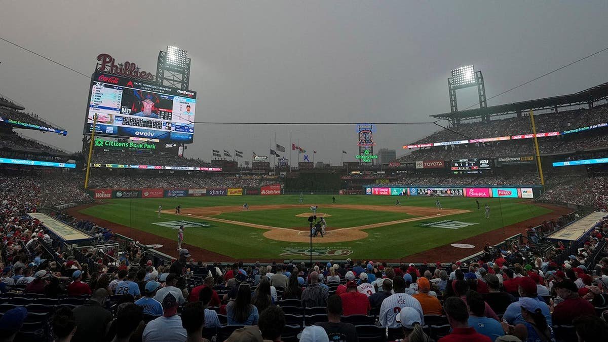 Citizens Bank Park stands during a Mets-Phillies game.