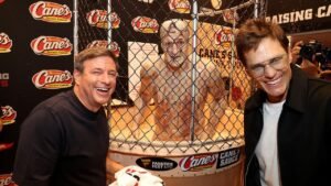Raising Cane’s owner Todd Graves on how viral Tom Brady-Rob Gronkowski dunk tank came to be at Fanatics Fest