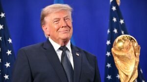 Trump takes in Jennifer Hudson’s incredible national anthem performance before World Cup final Trump takes in Jennifer Hudson’s incredible national anthem performance before World Cup final