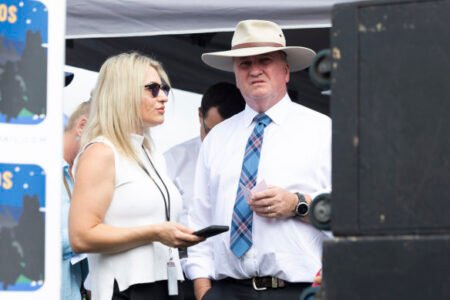 Barnaby Joyce screamed at his dog on live TV. His wife Vikki Campion blames the ABC Barnaby Joyce screamed at his dog on live TV. His wife Vikki Campion blames the ABC