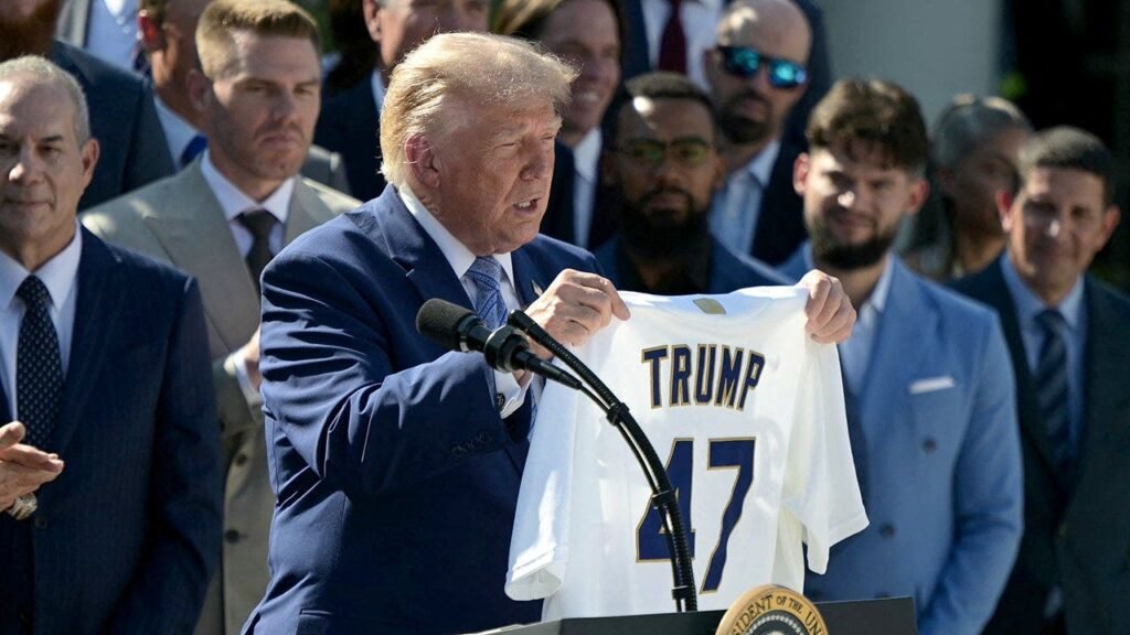 Trump likens Shohei Ohtani to Babe Ruth as the World Series champion Dodgers visit White House Trump likens Shohei Ohtani to Babe Ruth as the World Series champion Dodgers visit White House