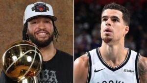 Jalen Brunson’s Knicks status on full display as he walks in venue with wife while Nets star checks guest list Jalen Brunson’s Knicks status on full display as he walks in venue with wife while Nets star checks guest list