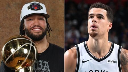 Jalen Brunson’s Knicks status on full display as he walks in venue with wife while Nets star checks guest list Jalen Brunson’s Knicks status on full display as he walks in venue with wife while Nets star checks guest list