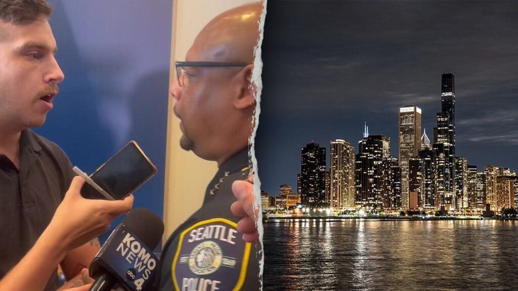 Seattle police chief snaps over Chicago home questions, absence from city after mass shooting Seattle police chief snaps over Chicago home questions, absence from city after mass shooting