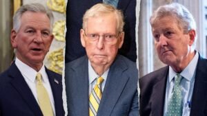 ‘Somebody needs to do something’: GOP senators split as Tuberville demands McConnell answers ‘Somebody needs to do something’: GOP senators split as Tuberville demands McConnell answers