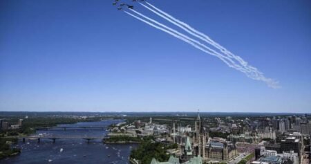 Canada honours U.S. Independence Day with joint fighter jet fly past Canada honours U.S. Independence Day with joint fighter jet fly past