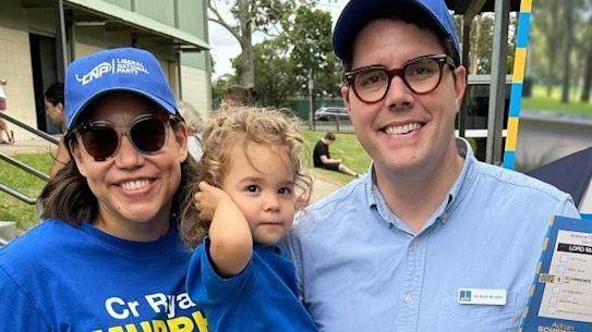 In a post on Instagram in March 2024, councillor Ryan Murphy said he was so fortunate to have the support of his wife Emma and his bright and bubbly daughter Elodie.